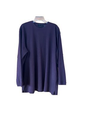 Axist Ribbed Burgundy Long Sleeve Crewneck Shirt XXL